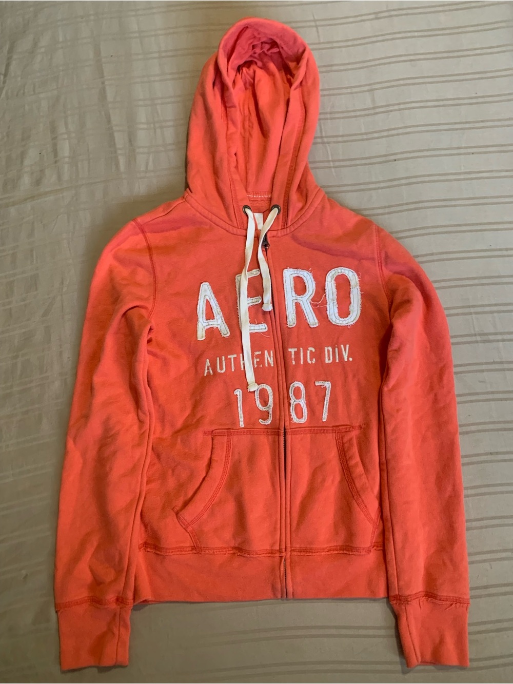 Aeropostale vintage Coral Zip-Up Hoodie - Women's